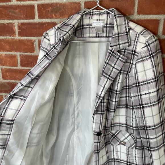 Oversized plaid blazer - Picture 4 of 8